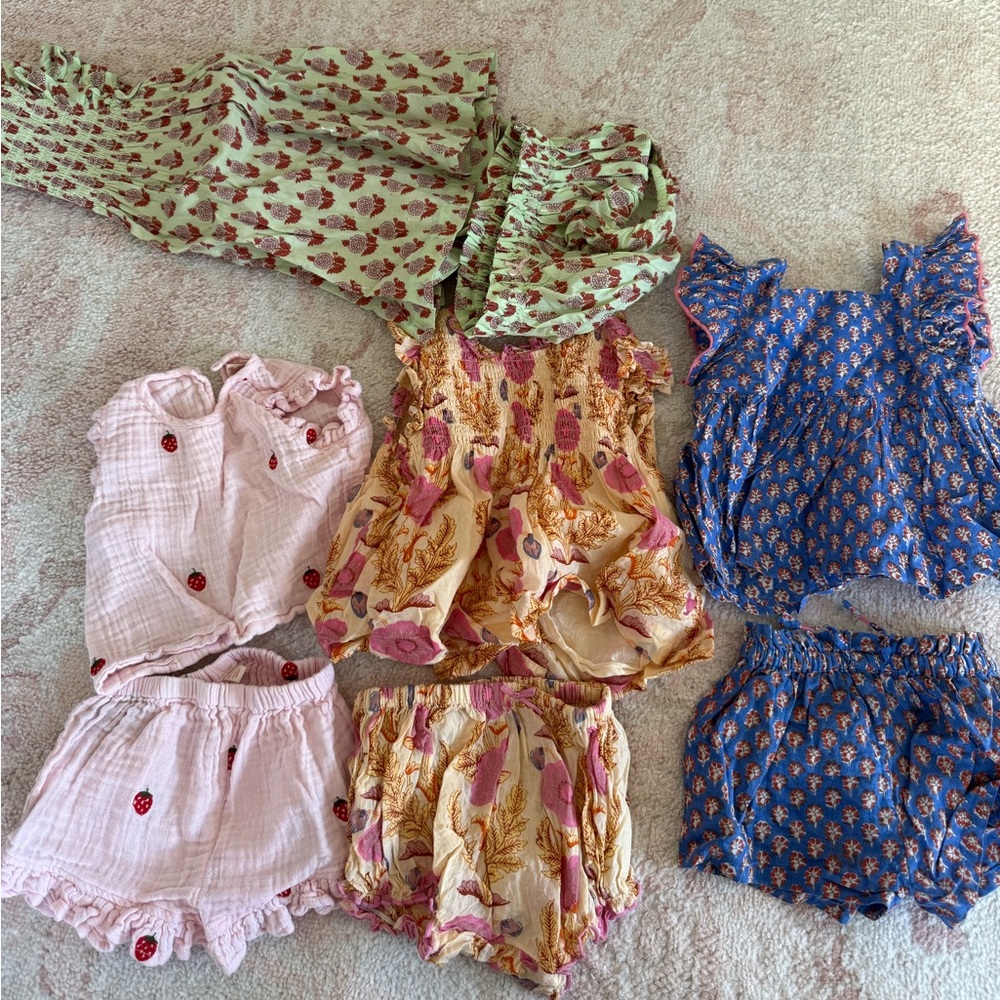 4 Pink chicken outfit sets